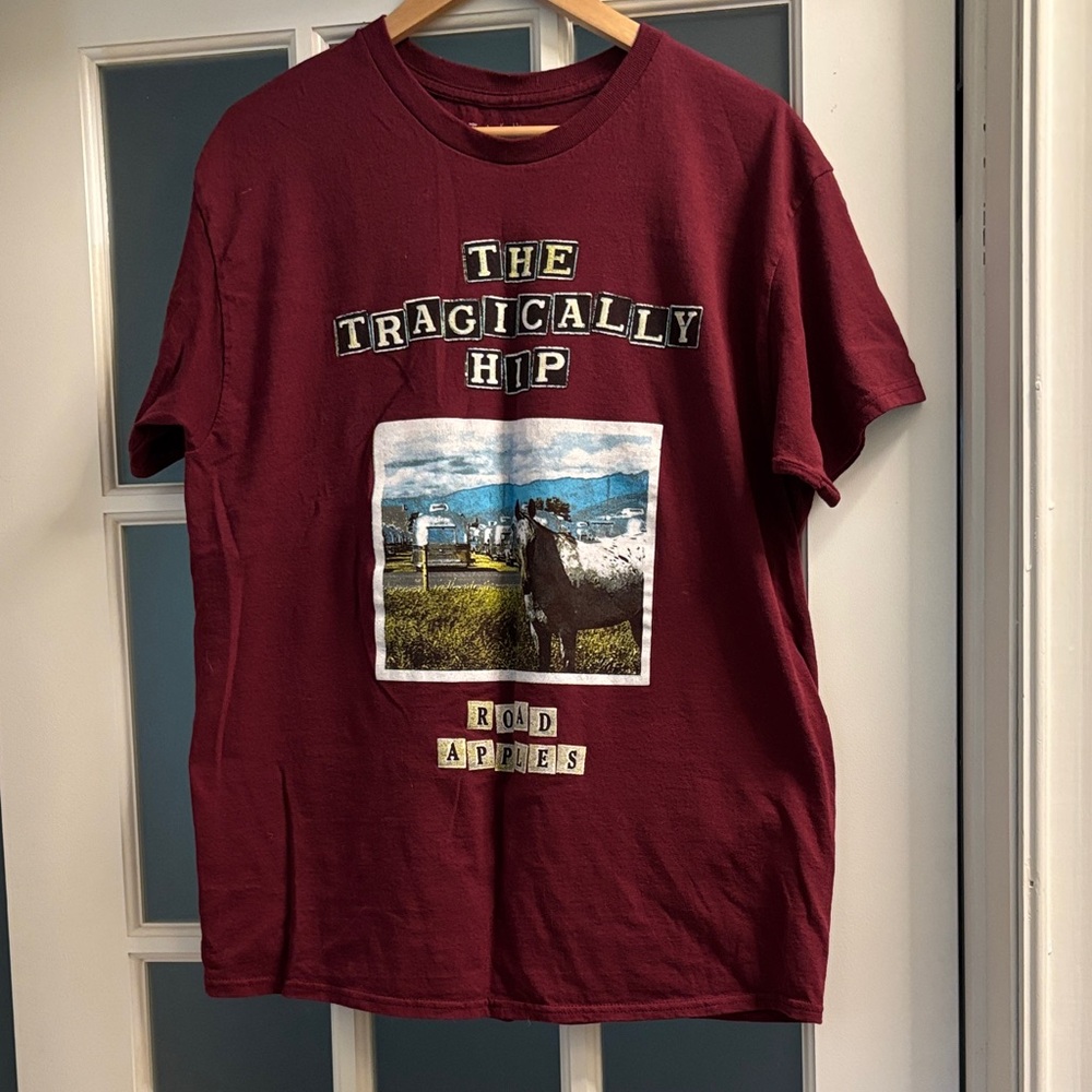 The Tragically Hip Maroon T-Shirt